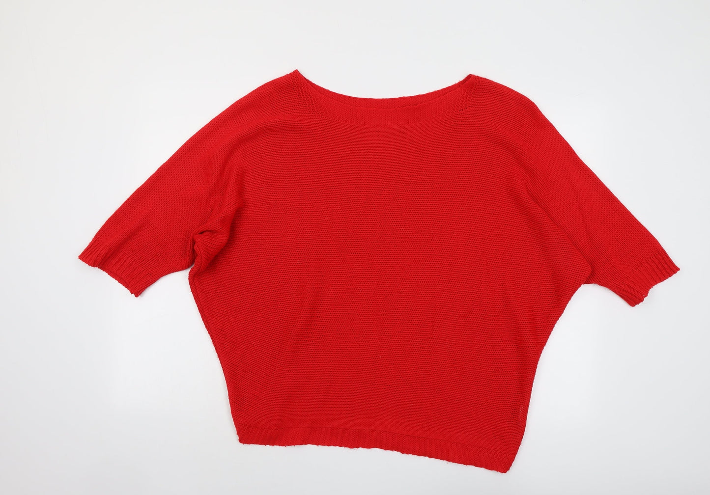 Womens UK Size M Isabella D. Red Pullover Jumper