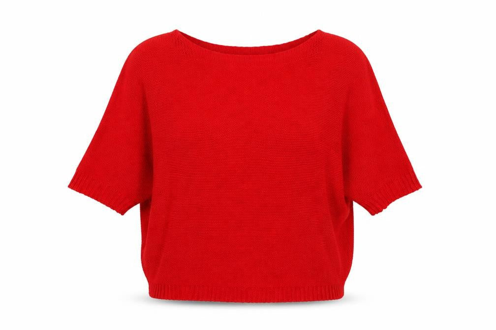 Womens UK Size M Isabella D. Red Pullover Jumper