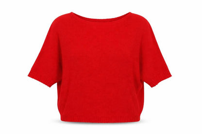 Womens UK Size M Isabella D. Red Pullover Jumper