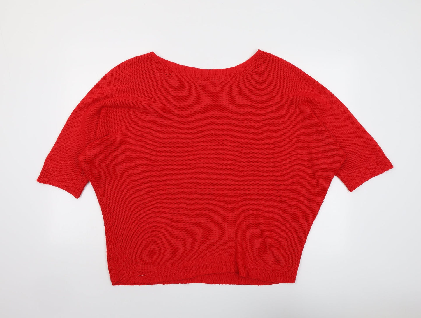 Womens UK Size M Isabella D. Red Pullover Jumper