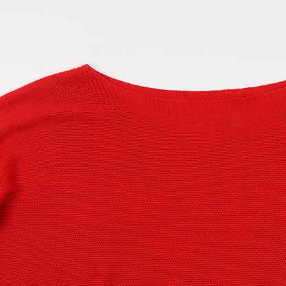 Womens UK Size M Isabella D. Red Pullover Jumper