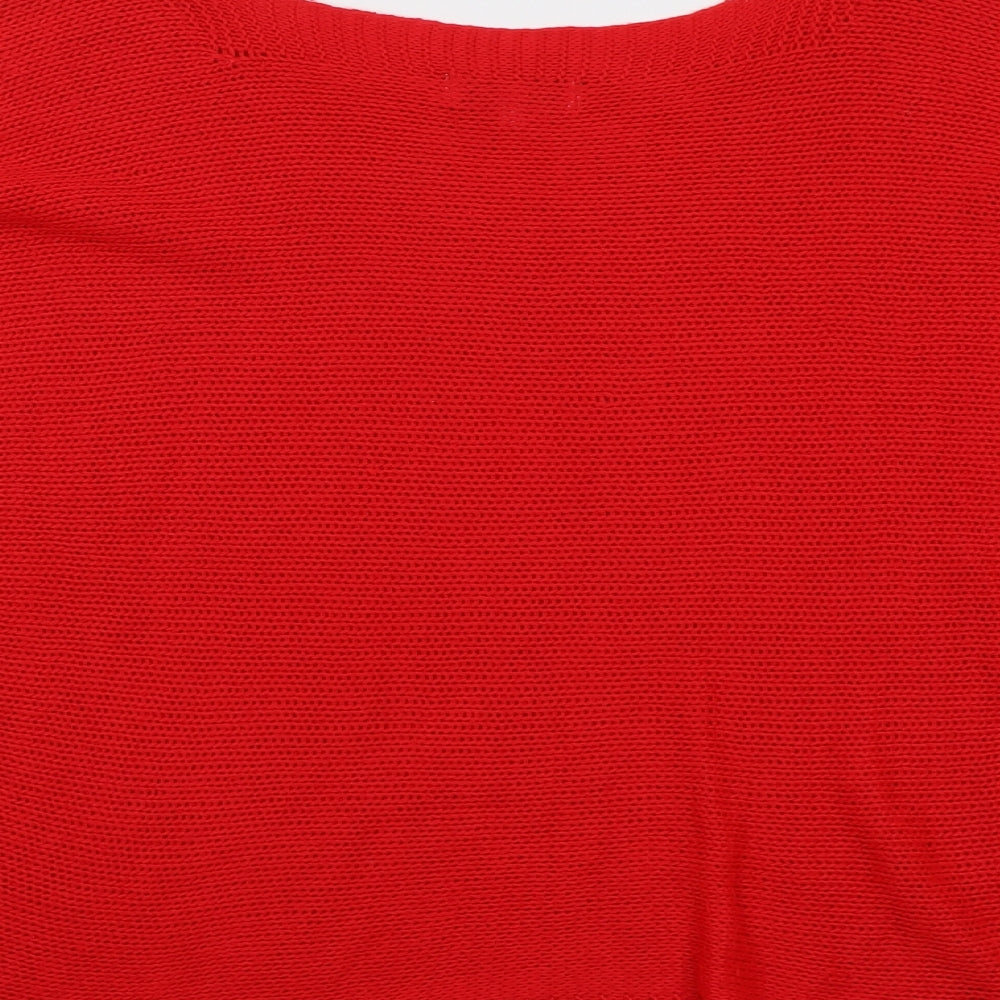 Womens UK Size M Isabella D. Red Pullover Jumper