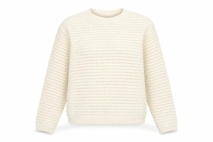 Marks and Spencer Womens Ivory Round Neck Acrylic Pullover Jumper Size S