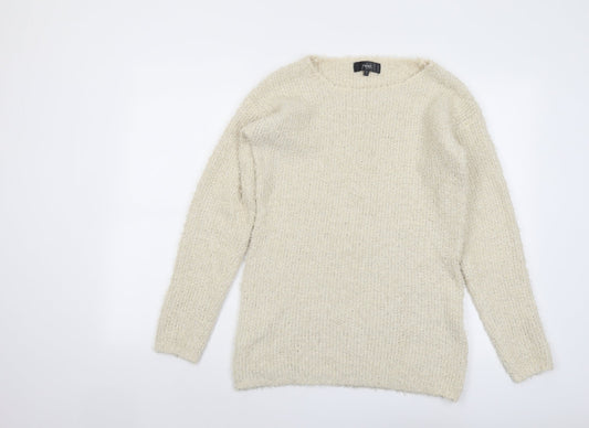 Womens UK Size 10 NEXT Beige Pullover Jumper