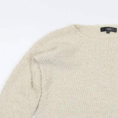 Womens UK Size 10 NEXT Beige Pullover Jumper