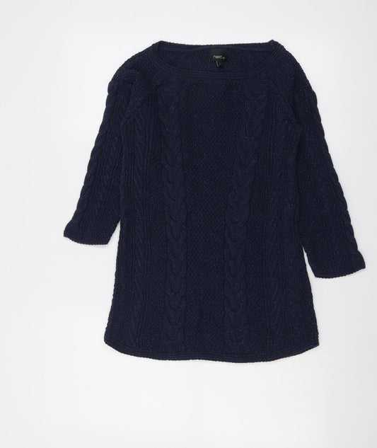 Womens UK Size 8 NEXT Blue Pullover Jumper