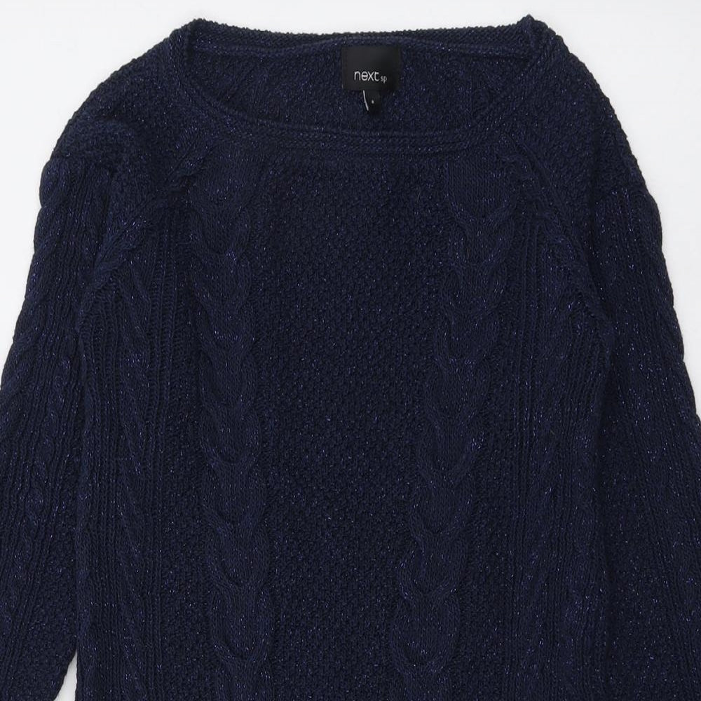 Womens UK Size 8 NEXT Blue Pullover Jumper