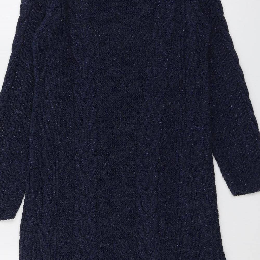 Womens UK Size 8 NEXT Blue Pullover Jumper