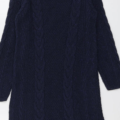 Womens UK Size 8 NEXT Blue Pullover Jumper