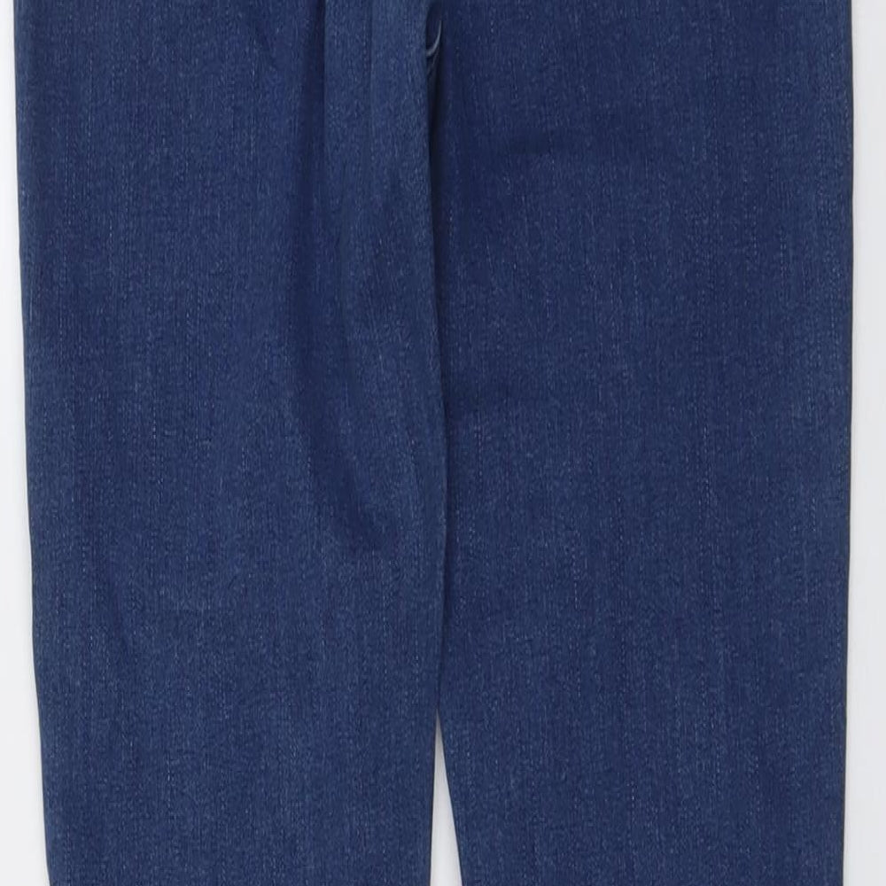 Seed Womens Blue Cotton Skinny Jeans Size 10 L29 in Regular Button