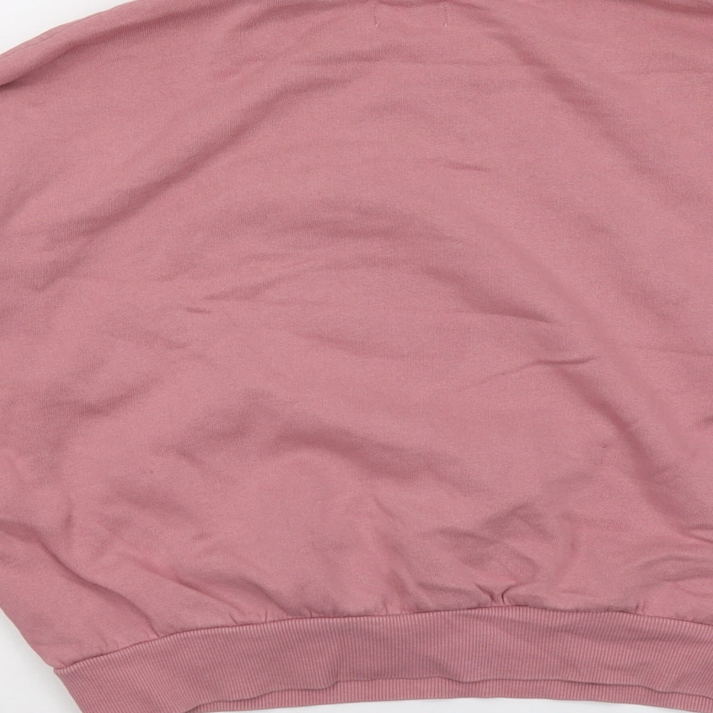 Womens UK Size S Pull&Bear Pink Pullover Sweatshirt