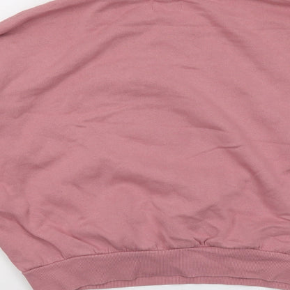 Womens UK Size S Pull&Bear Pink Pullover Sweatshirt