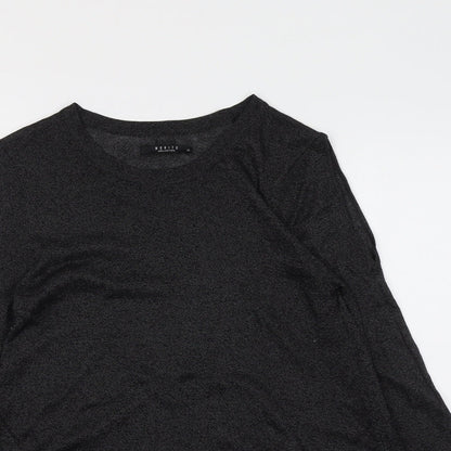 Womens UK Size XS Mohito Black Basic T-Shirt