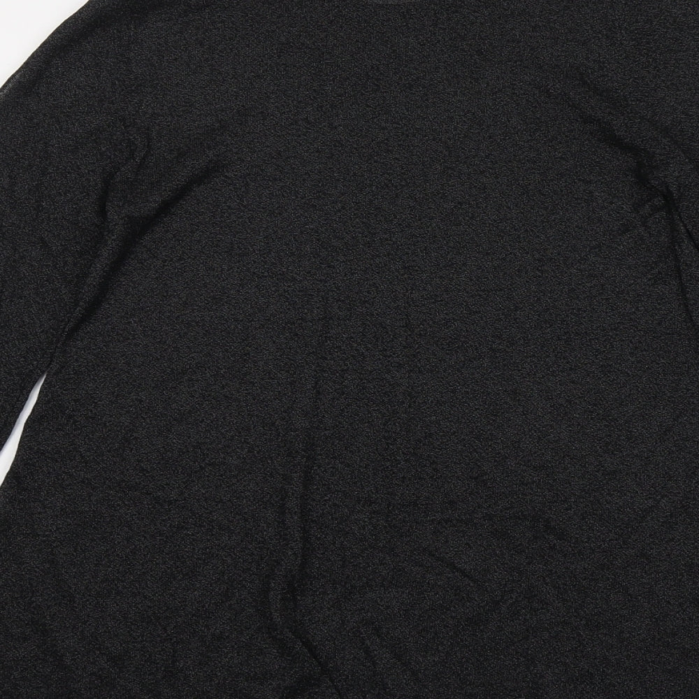 Womens UK Size XS Mohito Black Basic T-Shirt