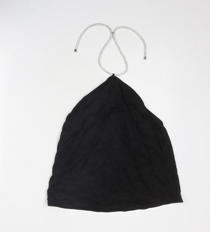 Womens UK Size S H&M Black Basic Blouse