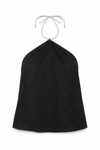 Womens UK Size S H&M Black Basic Blouse