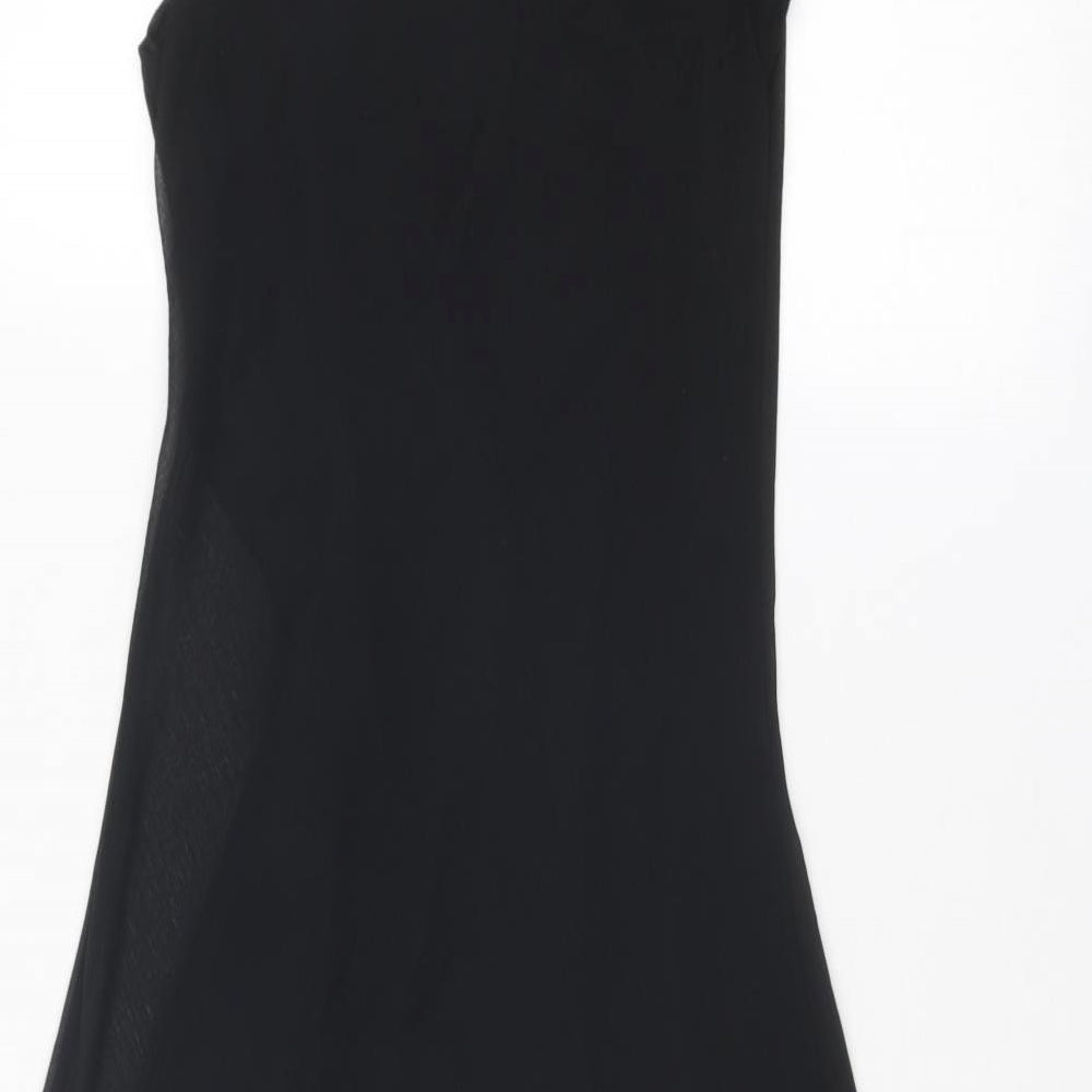 Pussycat London Womens Black Polyester Fit & Flare Size M Scoop Neck Pullover