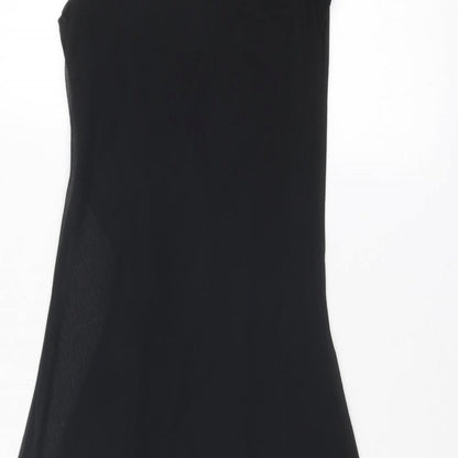 Pussycat London Womens Black Polyester Fit & Flare Size M Scoop Neck Pullover