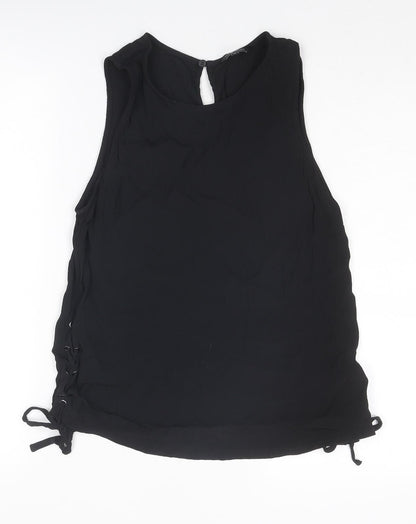 Womens UK Size 12 New Look Black Basic Tank