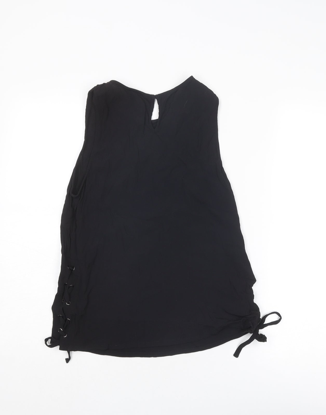 Womens UK Size 12 New Look Black Basic Tank