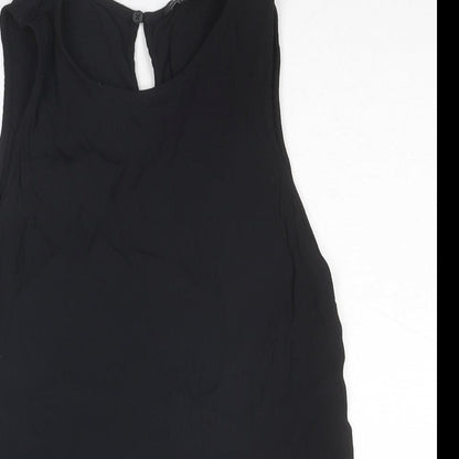Womens UK Size 12 New Look Black Basic Tank