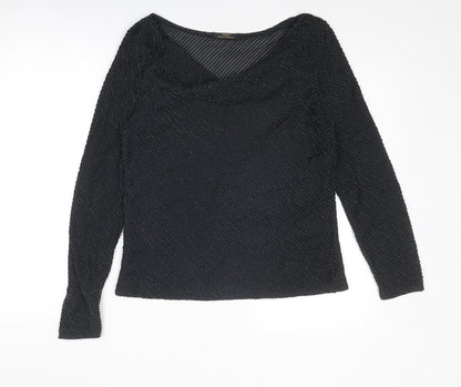 Womens UK Size 16 St Michael Black Basic Blouse