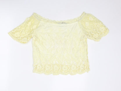 Womens UK Size S Parisian Collection Yellow Basic Blouse
