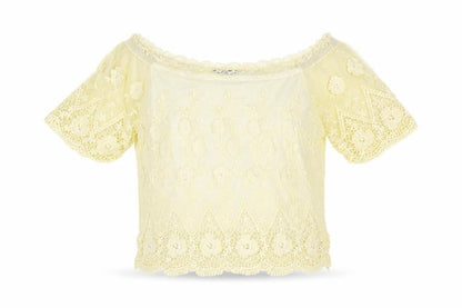 Womens UK Size S Parisian Collection Yellow Basic Blouse