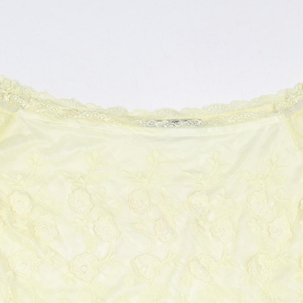 Womens UK Size S Parisian Collection Yellow Basic Blouse