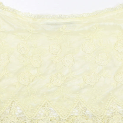 Womens UK Size S Parisian Collection Yellow Basic Blouse