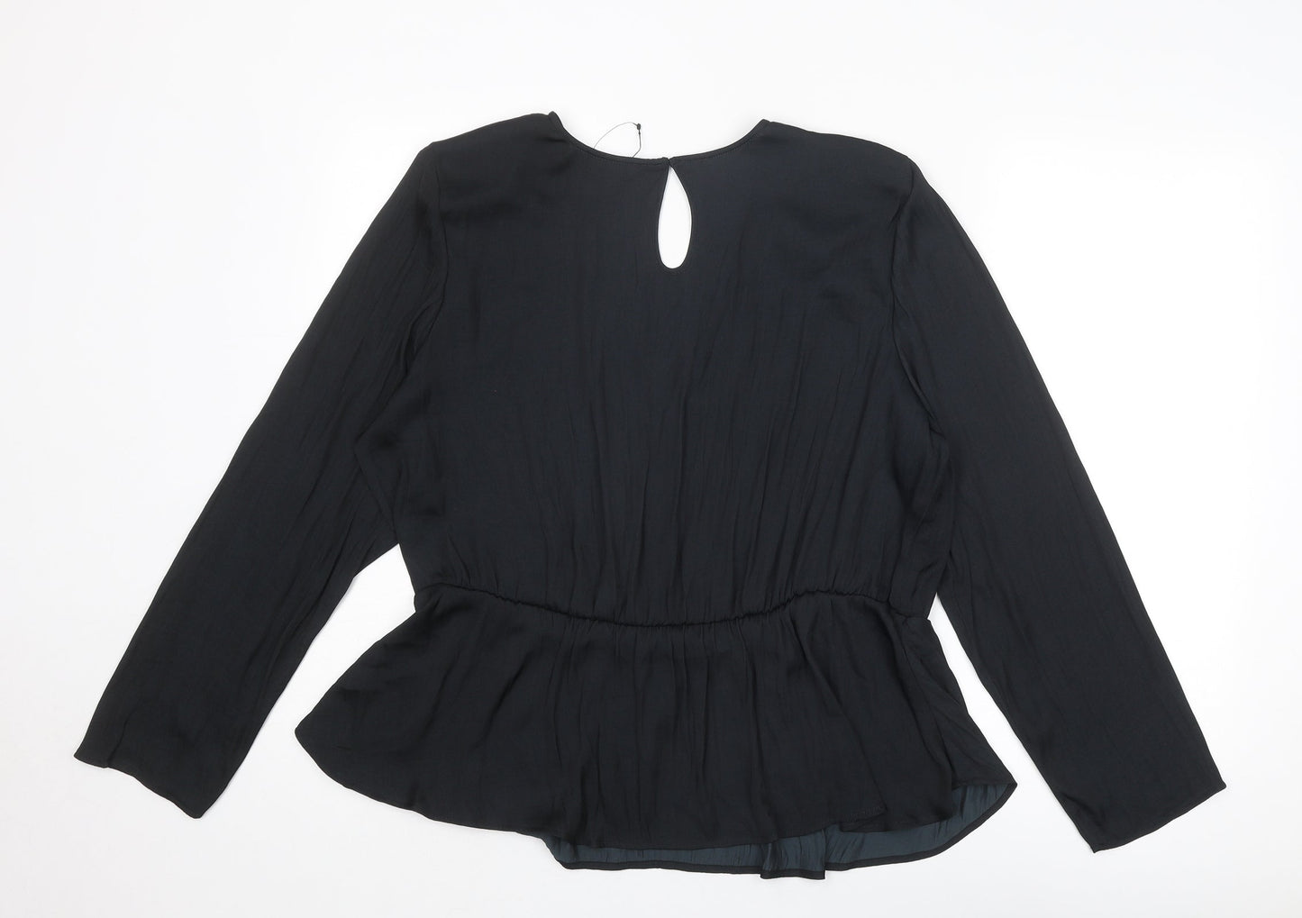 Womens UK Size 20 Marks and Spencer Black Basic Blouse