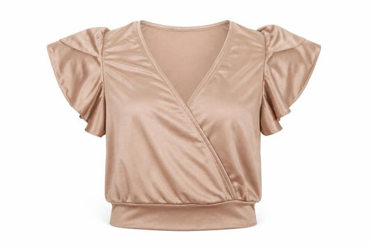 Womens UK Size 6 New Look Beige Basic Tank