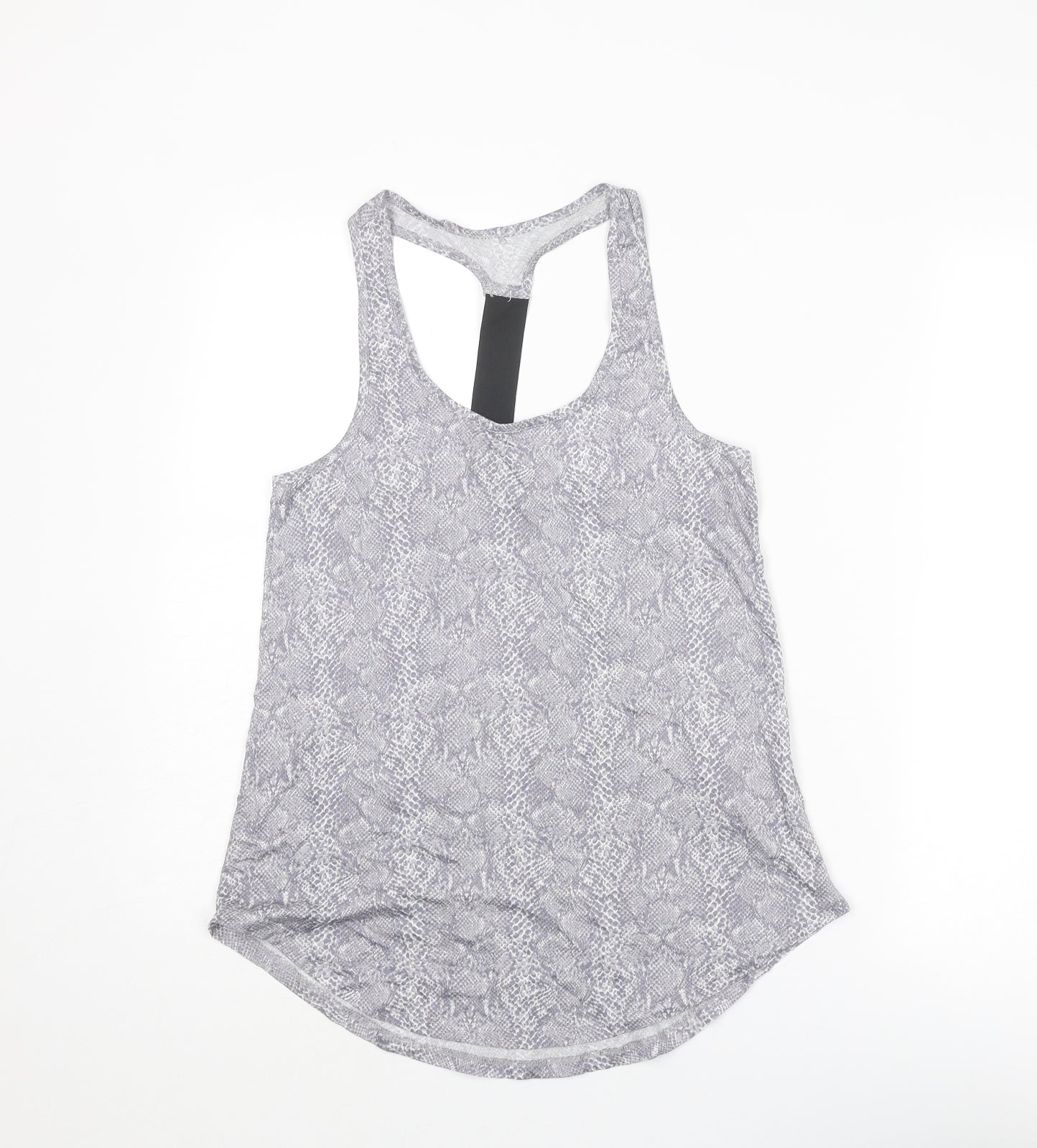 Womens UK Size S New Look Grey Basic Tank