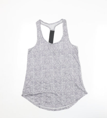 Womens UK Size S New Look Grey Basic Tank