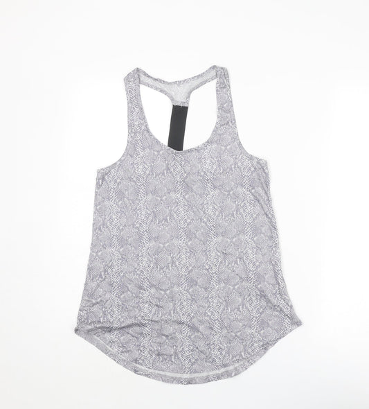 Womens UK Size S New Look Grey Basic Tank