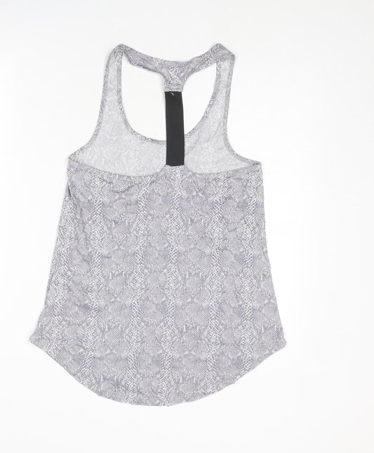 Womens UK Size S New Look Grey Basic Tank
