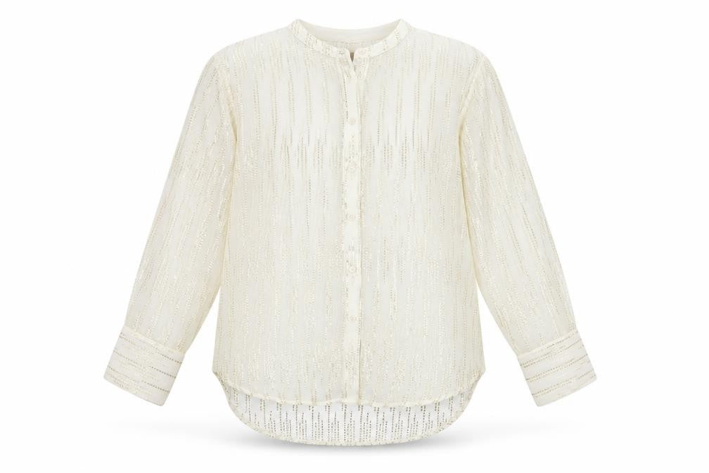 Womens UK Size 10 Marks and Spencer Ivory Basic Button-Up