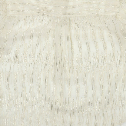 Womens UK Size 10 Marks and Spencer Ivory Basic Button-Up