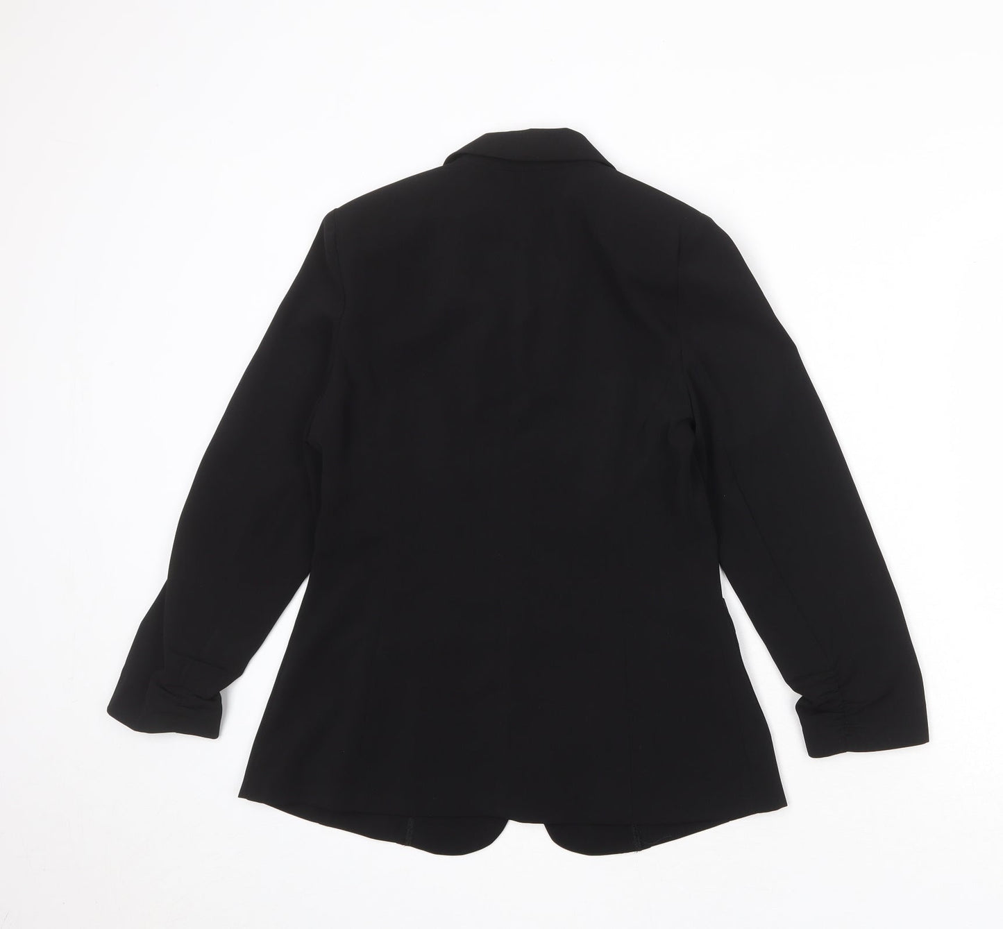 New Look Womens Black Polyester Jacket Blazer Size 10 - Open