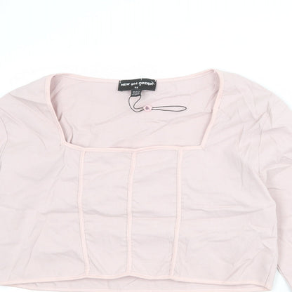 Womens UK Size 22 New Girl Order Pink Cropped Blouse