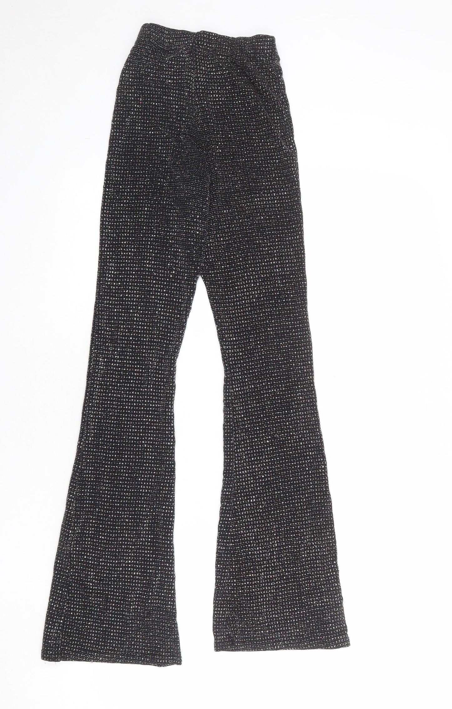 Urban Outfitters Womens Black Polyester Jogger Trousers Size 2XS Regular