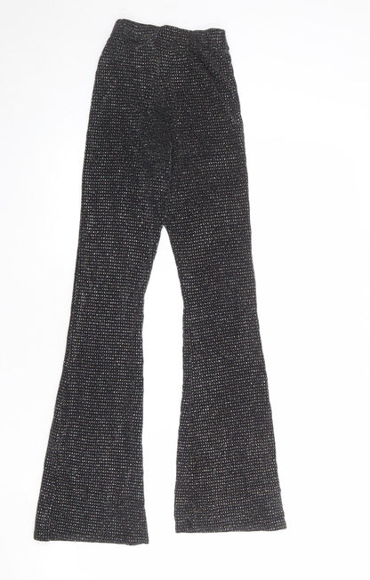 Urban Outfitters Womens Black Polyester Jogger Trousers Size 2XS Regular