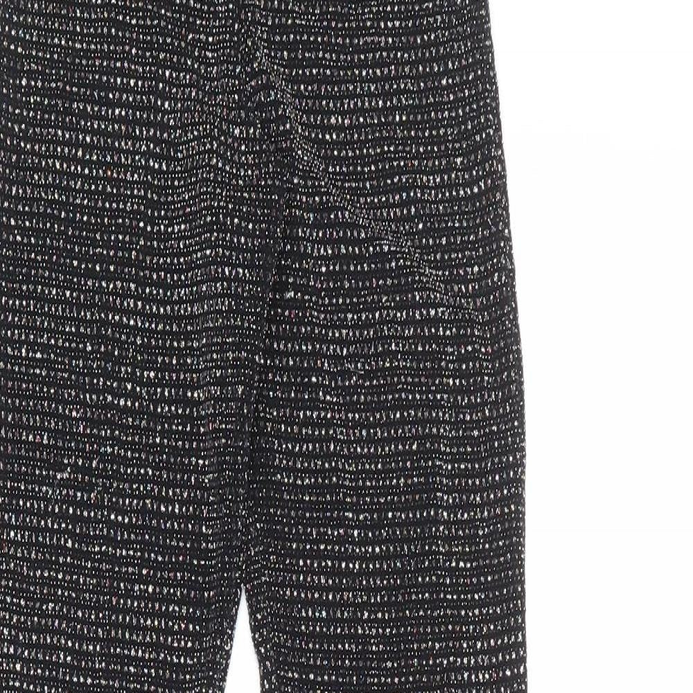 Urban Outfitters Womens Black Polyester Jogger Trousers Size 2XS Regular