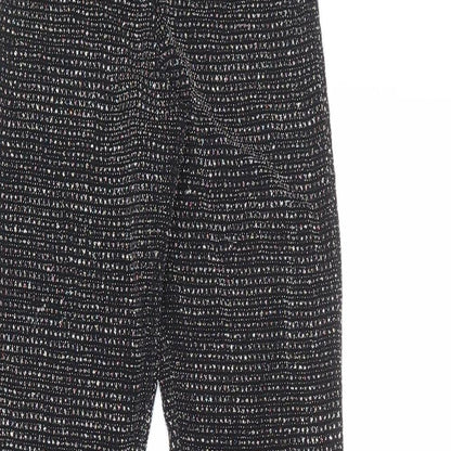 Urban Outfitters Womens Black Polyester Jogger Trousers Size 2XS Regular