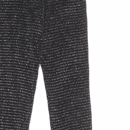 Urban Outfitters Womens Black Polyester Jogger Trousers Size 2XS Regular