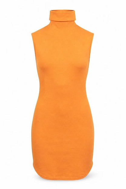 Missguided Womens Orange Polyester Bodycon Size 8 Halter Button