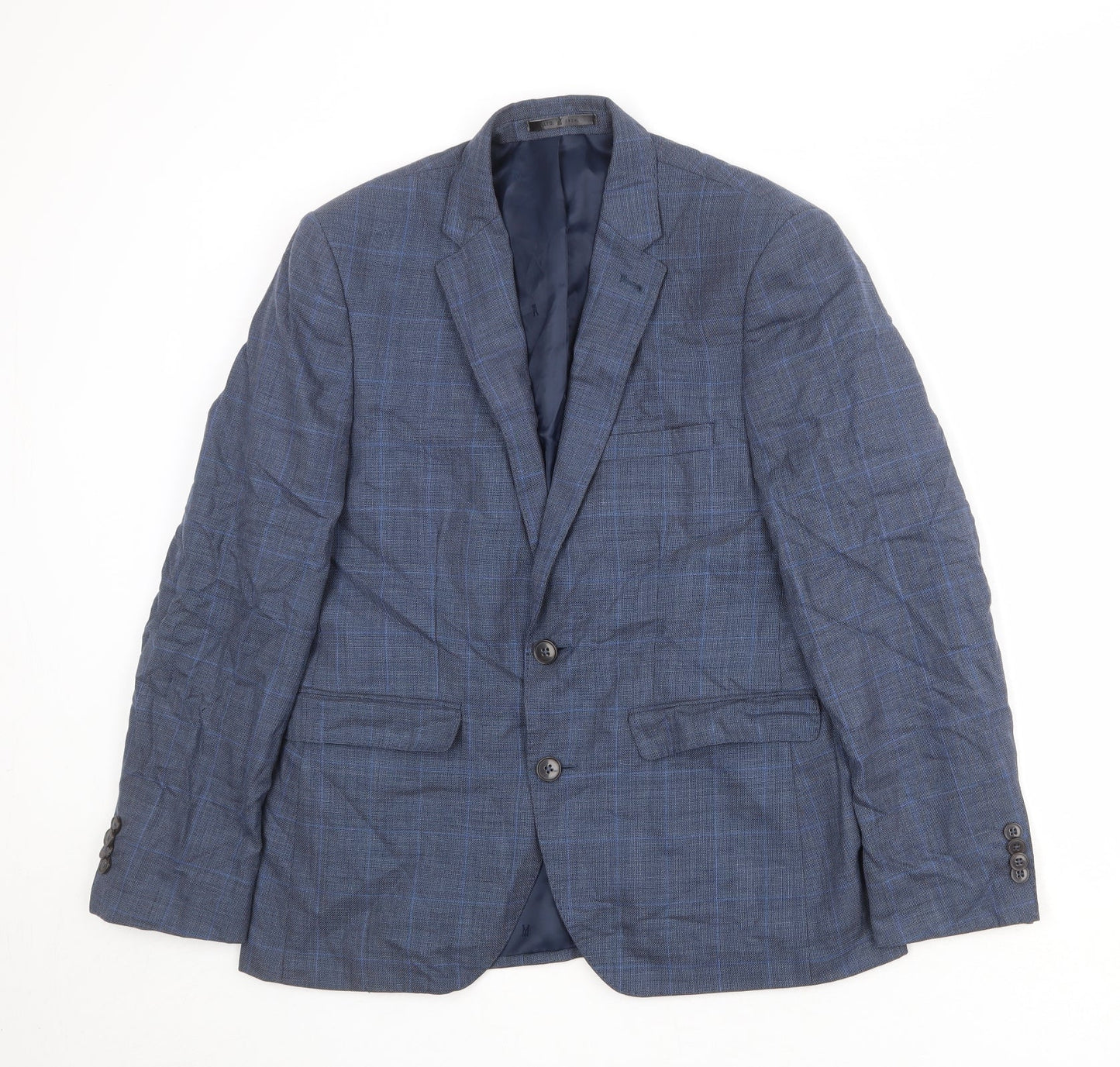 Mens UK Size 38 Burton Regular Blue Suit Jacket