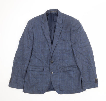 Mens UK Size 38 Burton Regular Blue Suit Jacket
