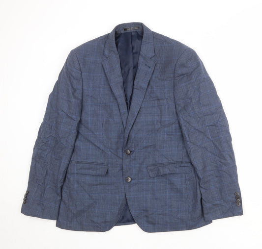 Mens UK Size 38 Burton Regular Blue Suit Jacket