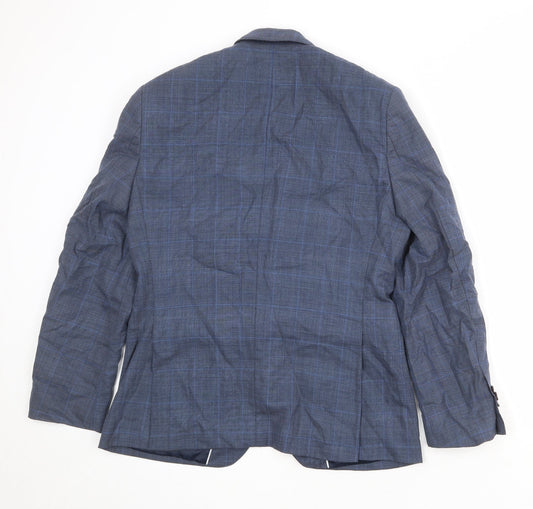 Mens UK Size 38 Burton Regular Blue Suit Jacket